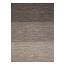 Tapis moderne Ligne Pure laine uni marron Flatweave