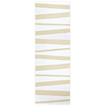 Tapis de couloir rayé blanc et beige SOFIE SJOSTROM DESIGN ARE