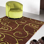 Tapis FEDORA Marron - Carving