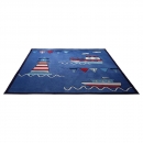 Tapis enfant Captains World bleu Esprit Home