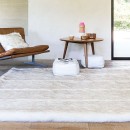 Tapis fausse fourrure blanc Feel Ligne Pure