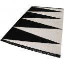 Tapis Carpets & CO. moderne SMART TRIANGLE noir et blanc