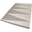 Tapis Carpets & CO. moderne SMART TRIANGLE taupe et blanc