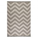 Tapis taupe et blanc moderne ZIG ZAG Carpets & CO.