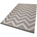 Tapis taupe et blanc moderne ZIG ZAG Carpets & CO.