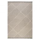Tapis Carpets & CO. moderne IRREGULAR FIELDS taupe et blanc