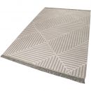 Tapis Carpets & CO. moderne IRREGULAR FIELDS taupe et blanc