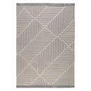 Tapis Carpets & CO. moderne IRREGULAR FIELDS gris et blanc
