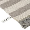 Tapis Carpets & CO. moderne SKID MARKS taupe et blanc