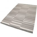 Tapis Carpets & CO. moderne SKID MARKS taupe et blanc