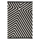 Tapis EDGY CORNERS Noir et Blanc - Carpets & CO