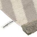 Tapis EDGY CORNERS Taupe et Blanc - Carpets & CO