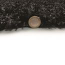Tapis shaggy rond noir 4cm Flair Rugs