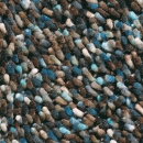 Tapis Shaggy ROCKS Marron et Bleu - Brink & Campman