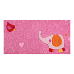 Tapis enfant HAPPY ZOO ELEPHANT rose SIGIKID