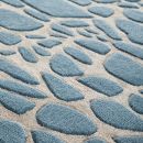 Tapis moderne Stream  tufté main Angelo bleu 