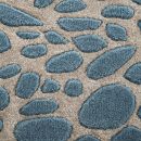 Tapis moderne Stream  tufté main Angelo bleu 