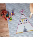 Tapis enfant Tipi Gris - ART FOR KIDS