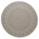 Tapis rond Crochet Gris - Art For Kids