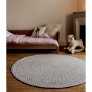 Tapis rond Crochet Gris - Art For Kids