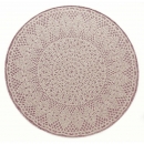 Tapis rond Crochet Rose - Art For Kids