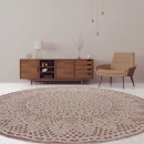 Tapis rond Crochet Rose - Art For Kids