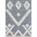 Tapis Tibal Gris et Blanc - Art For Kids