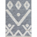 Tapis Tibal Gris et Blanc - Art For Kids