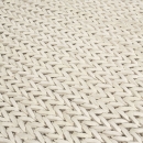 Tapis Angelo HIGHLAND blanc en laine tissé main