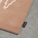 Tapis PARIS IKAT beige rosé Angelo laine et viscose