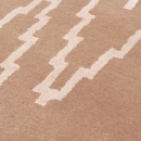 Tapis PARIS IKAT beige rosé Angelo laine et viscose