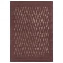 Tapis laine et viscose PARIS IKAT marron Angelo