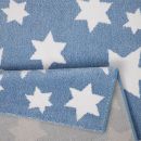 Tapis Wecon Jeans Star moderne bleu