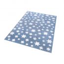 Tapis Wecon Jeans Star moderne bleu