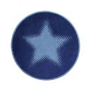 Tapis Rond Cosmic Glamour Walk of Fame bleu - Wecon