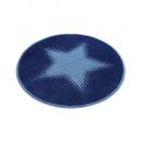 Tapis Rond Cosmic Glamour Walk of Fame bleu - Wecon