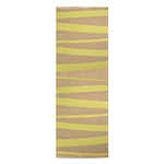 Tapis de couloir rayé ocre et jaune SOFIE SJOSTROM DESIGN ARE