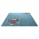 Tapis enfant RAINBOW RABBIT Sigikid bleu