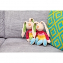 Tapis enfant RAINBOW RABBIT bleu Sigikid