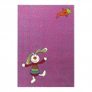 Tapis enfant RAINBOW RABBIT Sigikid rose