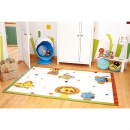 Tapis enfant ANIMAL FESTIVAL blanc Sigikid