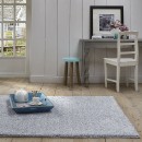 Tapis shaggy bleu gris Homie Esprit Home