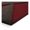 Tapis TRIANGLE Taupe et Rouge - Esprit Home