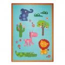 Tapis Enfant ZOO Bleu - Esprit Home