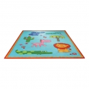 Tapis enfant bleu Esprit Home ZOO