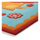 Tapis enfant bleu Esprit Home ZOO