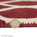 Tapis en laine rouge fait main Fes Flair Rugs