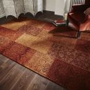Tapis Flair Rugs Patchwork Chenille orange
