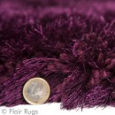 Tapis shaggy tufté main violet Pearl Flair Rugs