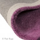 Tapis en laine fait main violet Realm Flair Rugs